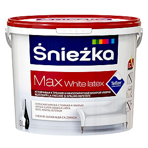 Краска Sniezka Max White Latex белая 3 л