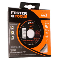 Диск алмазный Faster Tools 663 сплошной 115 мм