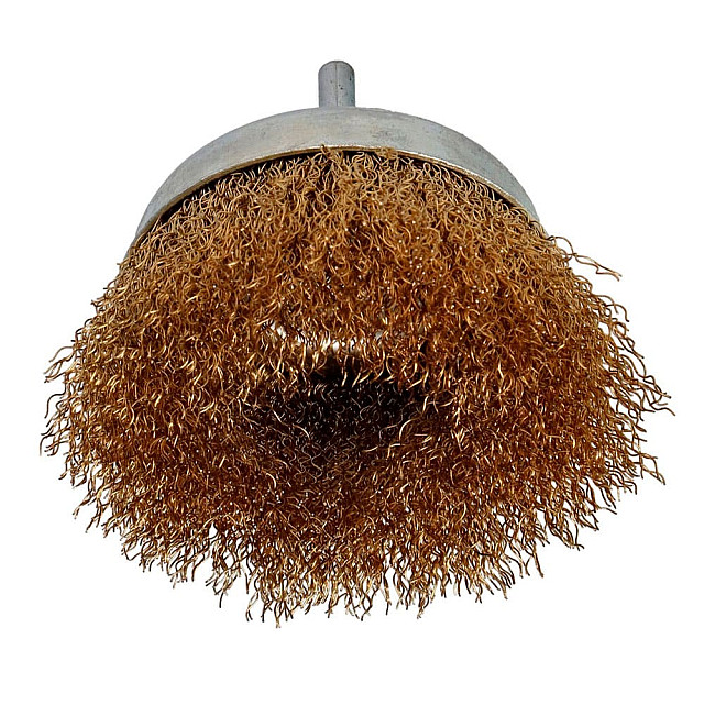 Щетка торцевая Faster Tools 1696 65 мм латунная со стерженем