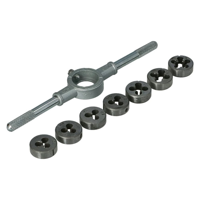 Набор плашек M3 - M12 Faster Tools e2384 8 шт