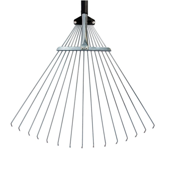 Грабли веерные Faster Tools 2544 раздвижные с металлическим черенком