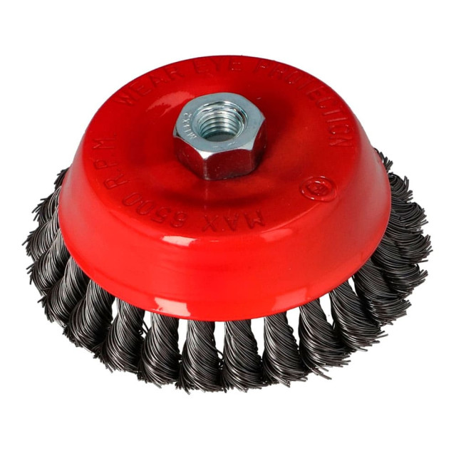 Щетка чашечная Faster Tools 2765 M14 65 мм крученная проволока