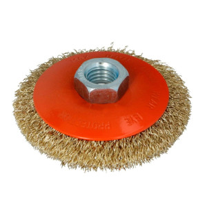 Щетка угловая Faster Tools 3528 M14 120 мм латунная