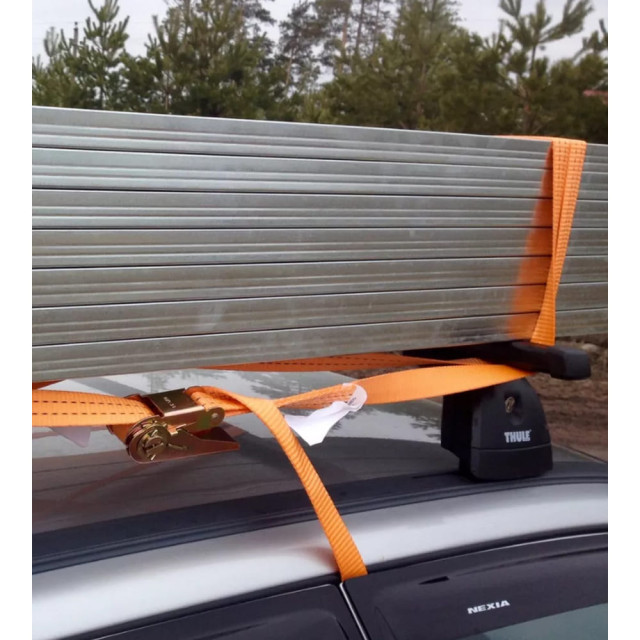 Ремень стяжной Faster Tools 4408 с крюками 8 м*38 мм