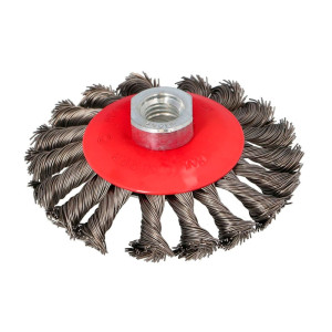 Щетка угловая Draumet 8766 М14 80*15 мм стальная плетеная