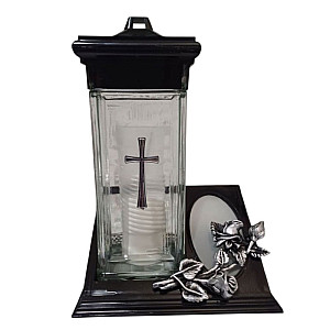 Лампада ритуальная ZС-2 стеклянная со сменным вкладышем