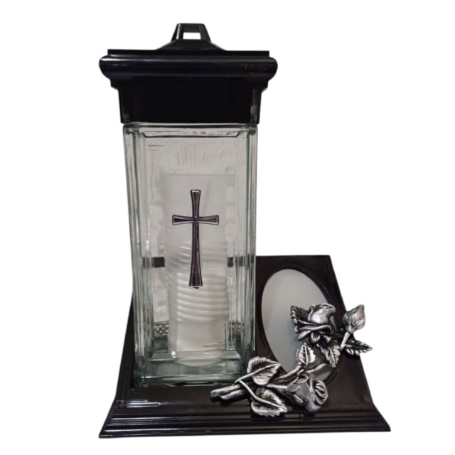 Лампада ритуальная ZС-2 стеклянная со сменным вкладышем