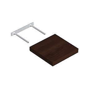 Полка Domax FS 24/24 WE 65054 со скрытым креплением 235*235 мм венге