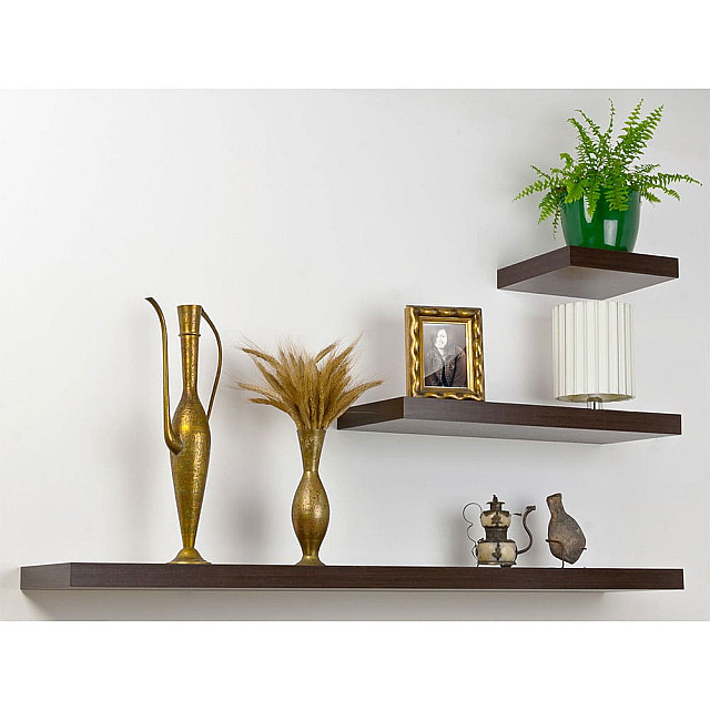 Полка Domax FS 80/24 WE 65114 со скрытым креплением 795*235 мм венге