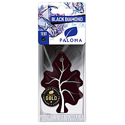 Ароматизатор автомобильный бумажный Paloma Gold Black Diamond