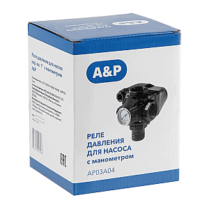 Реле давления A&P AP03A04 для насоса с манометром