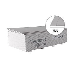 Гипсокартон Vetonit Optima стеновой обычный 12.5*1200*2500 мм