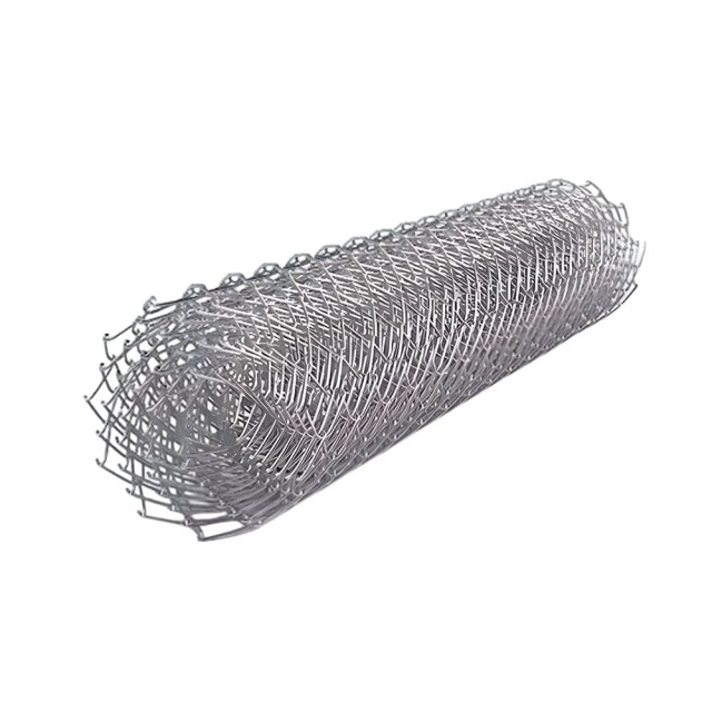 Сетка рабица плетеная оцинкованная 50*50*1.8 мм концы загнуты с одной стороны 1.2*10 м