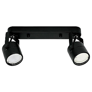 Светильник накладной TruEnergy Focus 21352 двойной поворотный спот под лампы 2*GU10 круг металл черный