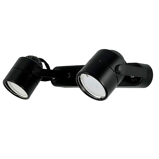 Светильник накладной TruEnergy Focus 21352 двойной поворотный спот под лампы 2*GU10 круг металл черный