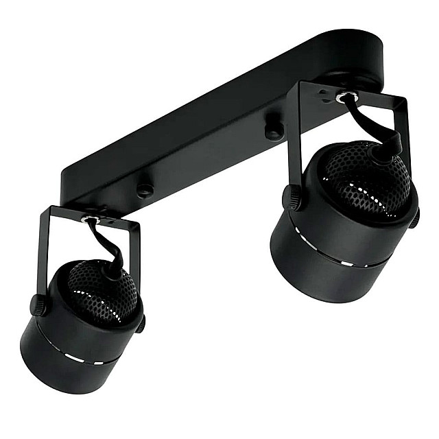 Светильник накладной TruEnergy Focus 21352 двойной поворотный спот под лампы 2*GU10 круг металл черный