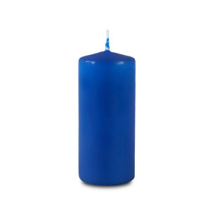 Свеча - цилиндр Омский свечной завод Лаванда ароматическая 4*9 см синяя