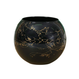 Ваза Evis Паутинка-2 1993312 шаровая с декором 13*15.7 см микс 1.7 л