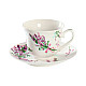 Чайная пара Доляна Лаванда 3801240 чашка и блюдце 220 мл