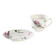 Чайная пара Доляна Лаванда 3801240 чашка и блюдце 220 мл