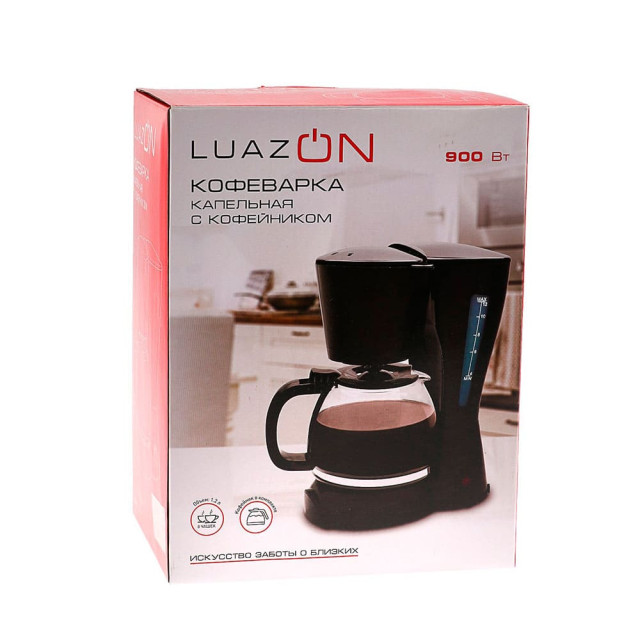 Кофеварка LuazON LKM-655 капельная белая Кофеварка LuazON LKM-655 капельная белая