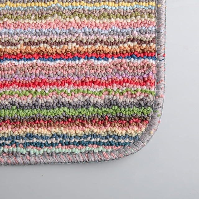 Набор ковриков Доляна Полосатик мелкая полоска 39*45/45*75 см