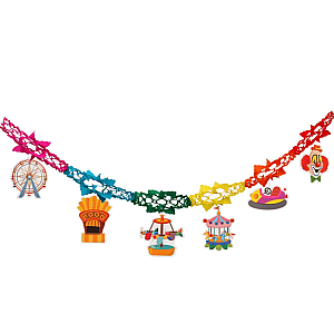 Гирлянда Цирк бумажная 2 м