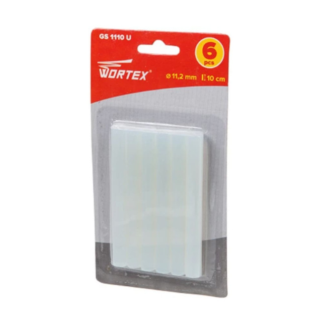 Стержни клеевые Wortex прозрачные 11.2*100 мм 6 шт Стержни клеевые Wortex прозрачные 11.2*100 мм 6 шт