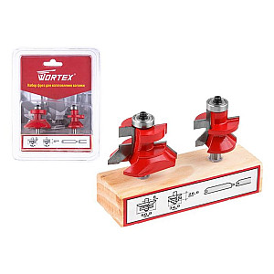 Набор фрез Wortex 0318096 для изготовления вагонки 2 шт