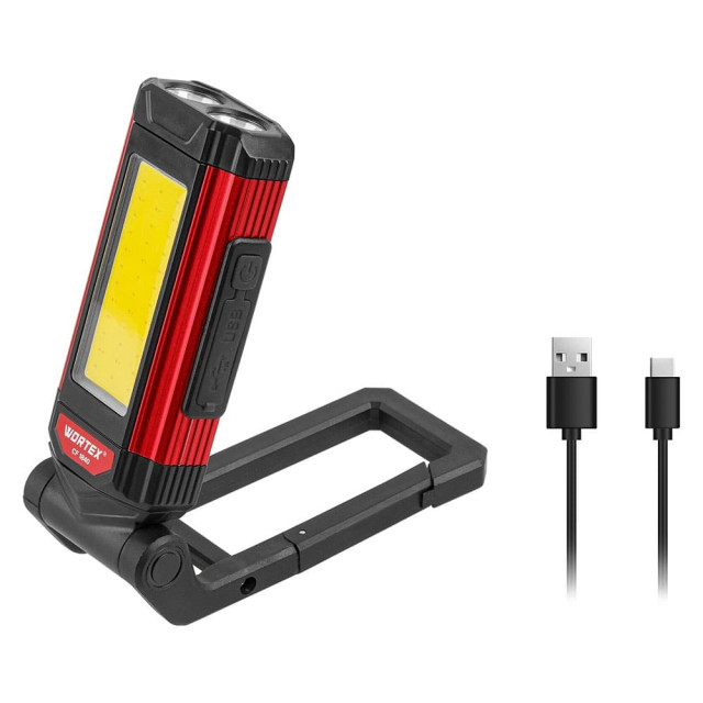 Фонарь Wortex CF 1840 1323365 светодиодный аккумуляторный 8 режимов магнит