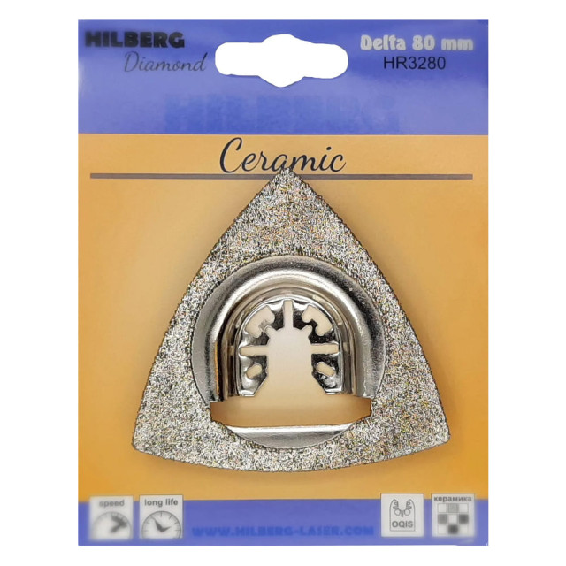 Полотно алмазное Hilberg Delta HR3280 El-P зачистное по керамике 80 мм