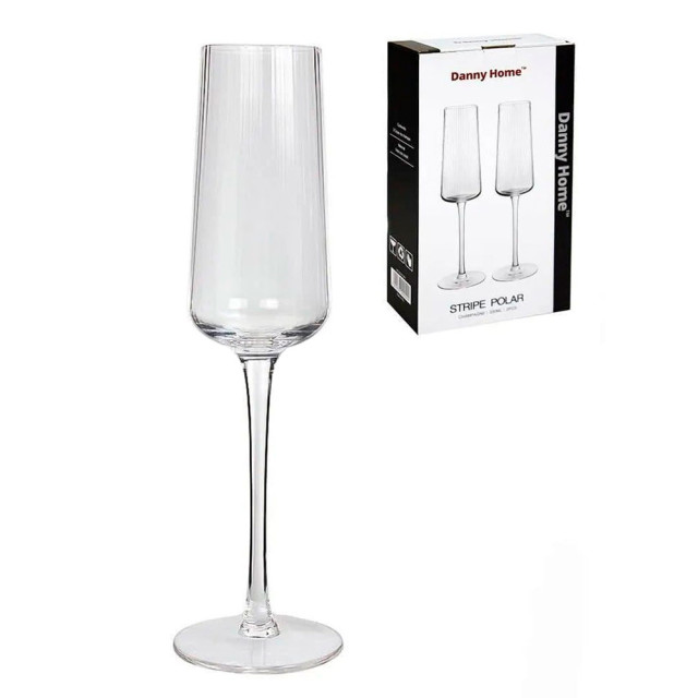 Набор бокалов для шампанского Danny Home KY-040 230 мл 2 шт