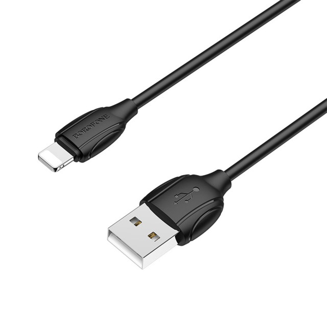 Кабель Borofone BX19 O1756 Lightning-USB черный 1 м