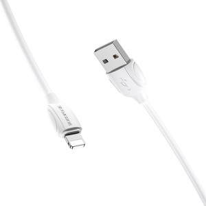 Кабель Borofone BX19 O1763 Lightning-USB белый 1 м