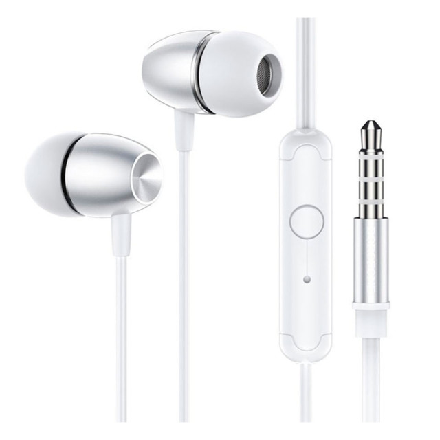 Наушники Borofone BM57 39230 внутриканальные с микрофоном 1.2 м серебро