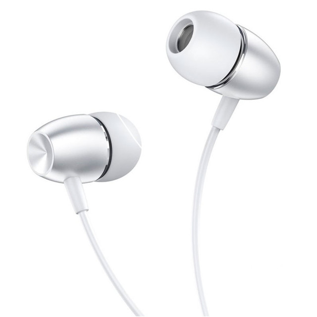 Наушники Borofone BM57 39230 внутриканальные с микрофоном 1.2 м серебро