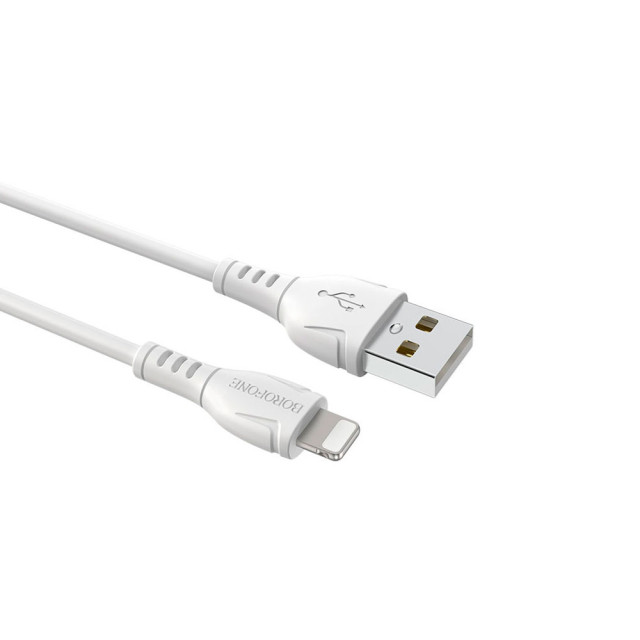 Кабель Borofone BX51 43909 Lightning-USB 2.4A белый 1 м