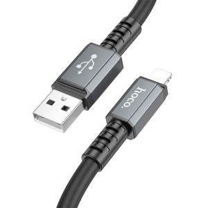 Кабель Hoco X85 Lightning-USB черный 1 м