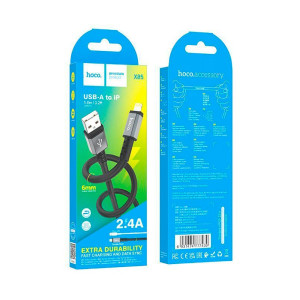 Кабель Hoco X85 Lightning-USB черный 1 м