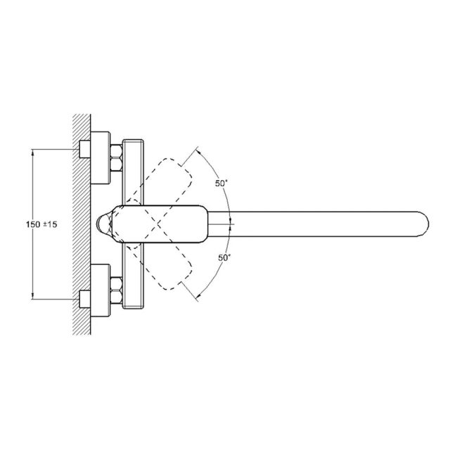 Смеситель для ванны Econoce EC0384 серия 380 D35-A