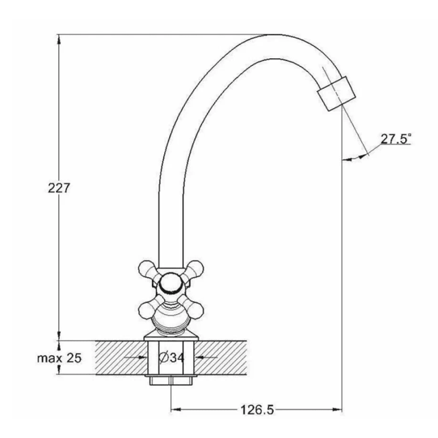 Смеситель для кухни Econoce EC0481 серия 480