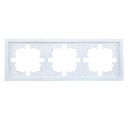Рамка Lezard Zima 704-0200-148 3 поста белая
