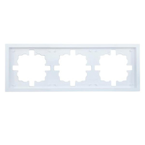 Рамка Lezard Zima 704-0200-148 3 поста белая