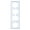 Рамка Lezard Zima 704-0200-149 4 поста белая