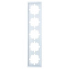 Рамка Lezard Zima 704-0200-150 5 постов белая
