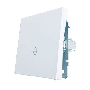 Кнопка звонка Lezard Zima 704-0288-103QC безвинтовой зажим/клемма белый