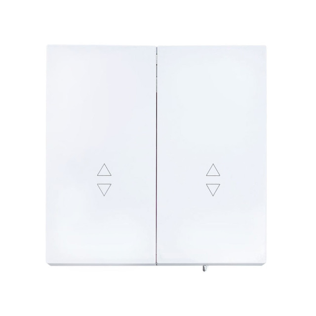 Выключатель проходной Lezard Zima 704-0288-106QC 2 клавиши безвинтовой зажим/клемма белый