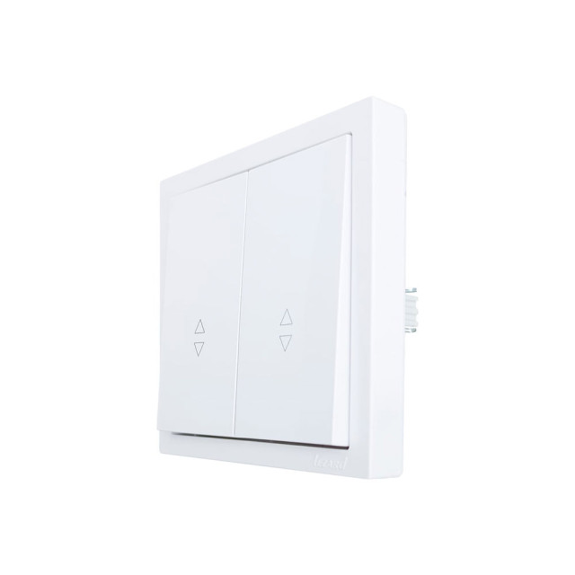 Выключатель проходной Lezard Zima 704-0288-106QC 2 клавиши безвинтовой зажим/клемма белый