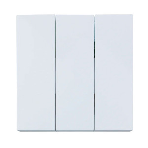 Выключатель Lezard Zima 704-0288-109QC 3 клавиши безвинтовой зажим/клемма белый