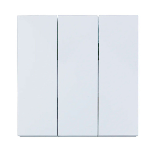 Выключатель Lezard Zima 704-0288-109QC 3 клавиши безвинтовой зажим/клемма белый